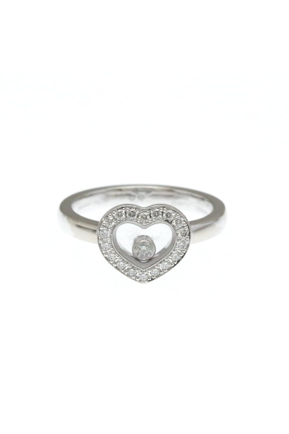 Pre-Owned Chopard Happy Diamonds Heart Ring 82A054 White Gold (18K) Fashion Diamond... (Good)