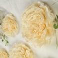 thumbnail image 3 of BalsaCircle 6 Ivory Cream Carnations 12" 16" 20" Large Tissue Paper Flowers Wall Backdrop, 3 of 5