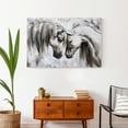 thumbnail image 4 of Creative Products Nuzzling Horses 36 x 24 Canvas Wall Art, 4 of 5