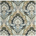 thumbnail image 6 of SAFAVIEH Wyndham Eglantine Damask Wool Area Rug, Blue/Multi, 3' x 5', 6 of 10