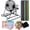 Jumbo Set, variant on Deluxe Bingo Game Set - Metal Round Cage, 75 Colored Balls, 50 Bingo Cards, 300 Mixed Chips and Master Board for Large Groups, Parties