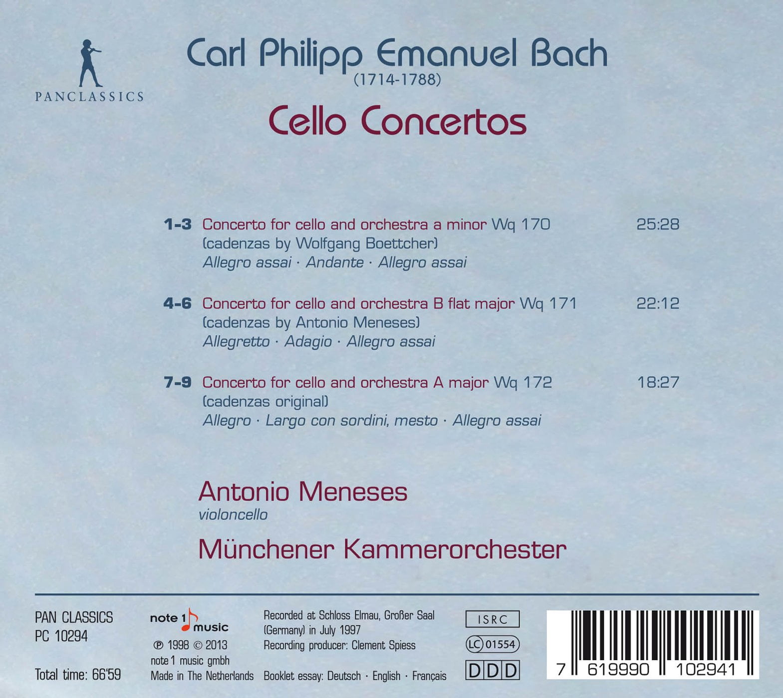 M Nchener Kammerorchester - Cello Concertos - Music & Performance - CD