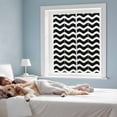 Black Moire Ombre Window Privacy Film, Water Ripple Stripe Farmhouse ...