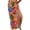 Animal, variant on Women Sheer Sarong High Slit Swimsuit Coverups Floral Print Chiffon Wraps Beach Cover Up Leopard Lily Pattern One Size