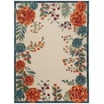 thumbnail image 5 of Nourison Aloha Indoor/Outdoor Ivory Multicolor 7'10" x 10'6" Area Rug (8x11), 5 of 8