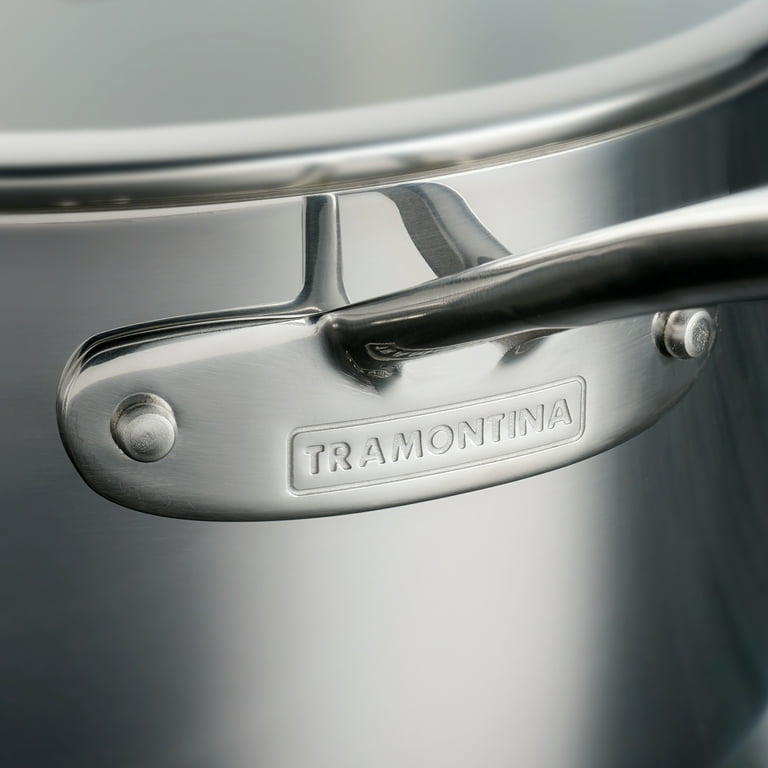 Tramontina Brasil Stainless Steel Clad Skillet Pan INOX 18/10 24cm - no lid