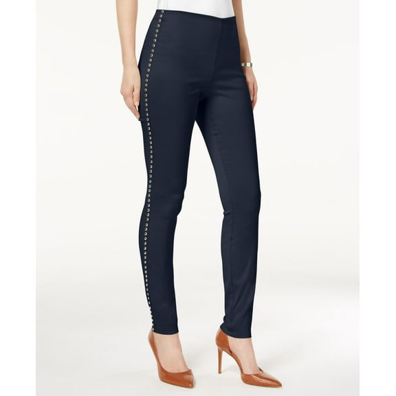 Studded Pull On Skinny Pants Deep Twilight 10
