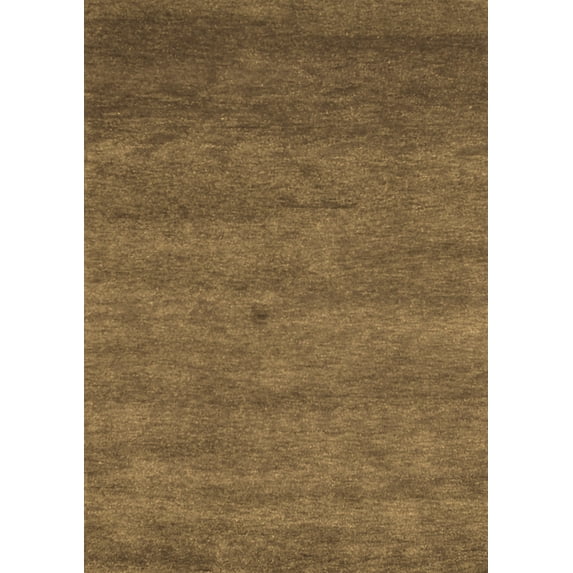 Ahgly Company Indoor Rectangle Abstract Brown Contemporary Area Rugs, 2' x 5'