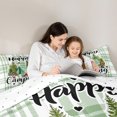 thumbnail image 5 of Homewish Teens Happy Camping 2pcs Bedding Comforter Set,Adventure Theme Twin Comforter Sets,Geometric Plaid Grid Breathable Bedding Set,Luxury Bedroom Decor,Reversible, 5 of 8