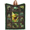 thumbnail image 1 of Bonita manta de rana verde, regalo de rana, mantas para mujeres, hombres y niños, manta de rana de franela de felpa súper suave para cama, sofá, hogar, sala de estar, decoración, regalos de, 1 of 1