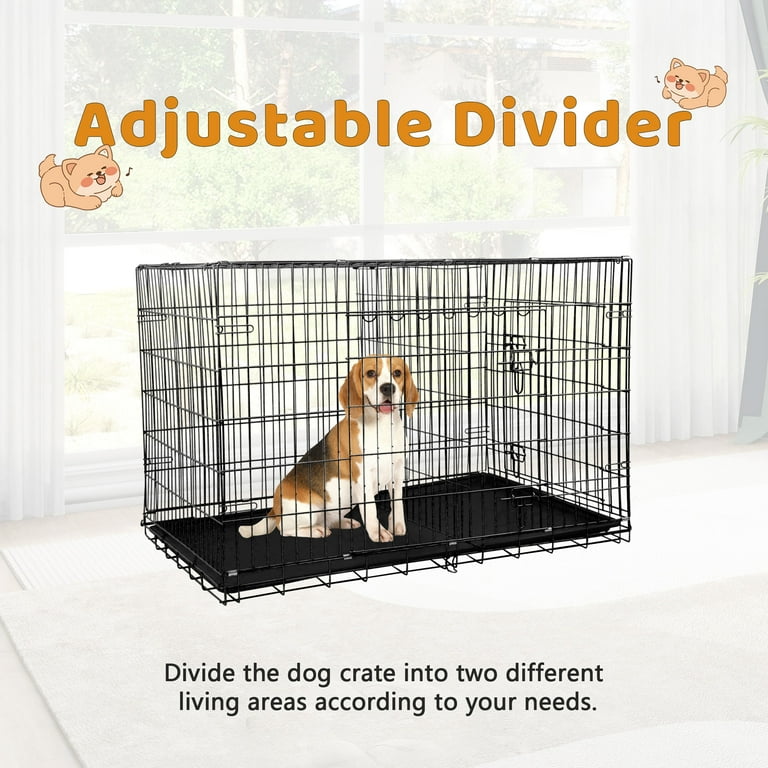 Pet Supplies Metal Dog 54 Dog Crate With Divider YRLLENSDAN 30