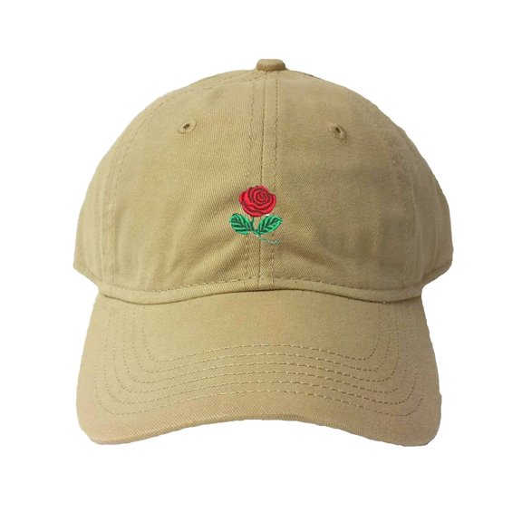 Go All Out Adult Rose Embroidered Deluxe Dad Hat