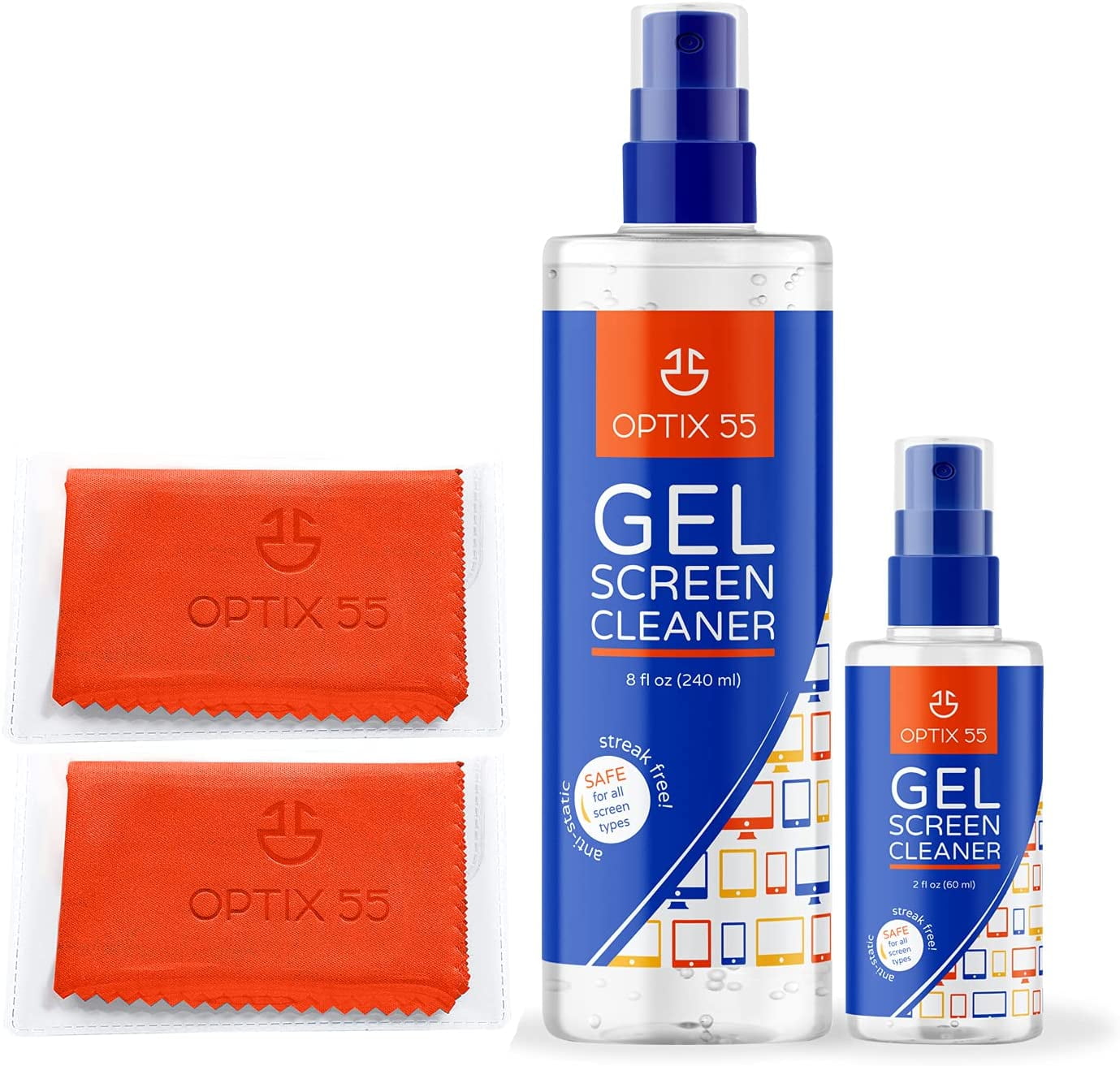 Screen Cleaner Spray TV Screen Cleaner (1) 8oz & (1) 2oz Gel