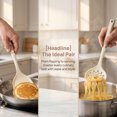 thumbnail image 2 of REGALWOVEN Cooking Utensil Set, Silicone Color-blocked Round Holes Kitchen Utensils with Silicone Brownish Yellow B 2, 2 of 5