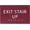Burgandy, variant on ADA CENTRAL SIGNS - 6" X4" Exit Stair Up Sign - ADA Compliant Tactile Graphics Grade 2 Braille Text | Fire Safety Emergency Exits, Stairwell Wall Signs for Malls, Offices, Schools, and Restaurants