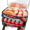 thumbnail image 5 of Christmas Double Layered Insulated and Refrigerated Large Capacity Lunch Bag with Two Compartments - 7.1x11.4x16.1 Inches - Hand Carry Lunch Bags, 5 of 6