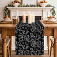 thumbnail image 2 of Retro Christmas Pattern Table Runner, Abstract Black Country Decoration Cotton Linen Kitchen Table Decoration Washable Dining Tabletop Runners for Home Party Decor 13x60 Inches, 2 of 9