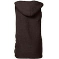 thumbnail image 5 of HTNBO Women Casual Fall Winter Coat with Pockets Plush Solid Color Sleeveless Loose Lapel Vest Jackets Fall Coffee, 5 of 6
