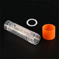 thumbnail image 5 of Nvzi 25pcs 2ml Lab Plastic Frost Test Tubes Vial Seal Cap, Graduated Marks Centrifuge Tubes Skirted Conical Bottom for Laboratory School Educational - Orange, 5 of 5