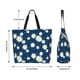 thumbnail image 5 of Disketp Daisies Flowers Bolsa Tote Estampada para Mujer, Bolso de Hombro y de Mano para Compras y Viajes, 5 of 8