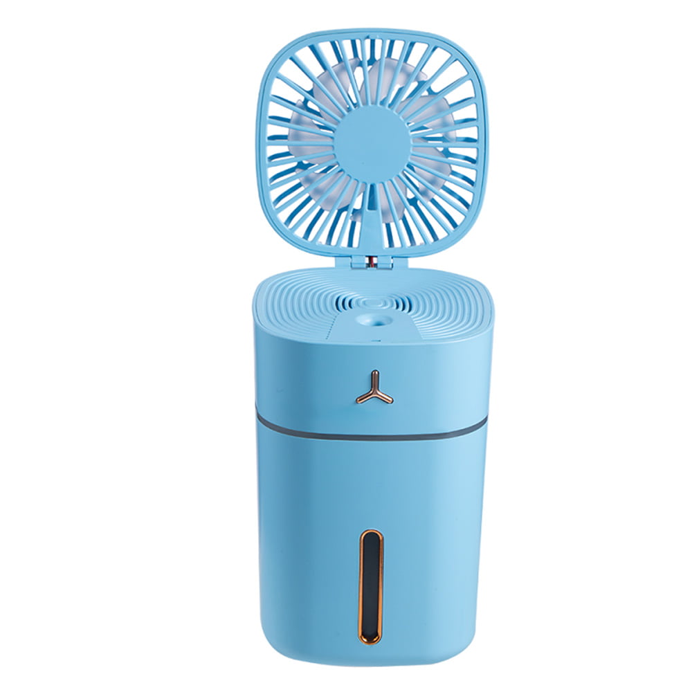 Mini Air Conditioner Cooler Cooling Fan Hand Held Portable USB Battery LED Light 