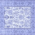 thumbnail image 1 of Ahgly Company Indoor Square Persian Blue Traditional Area Rugs, 8' Square, 1 of 4