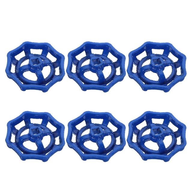 unbranded 6Ud Manijas Para Válvula Exterior En Metal Azul Fácil Operación Y Control