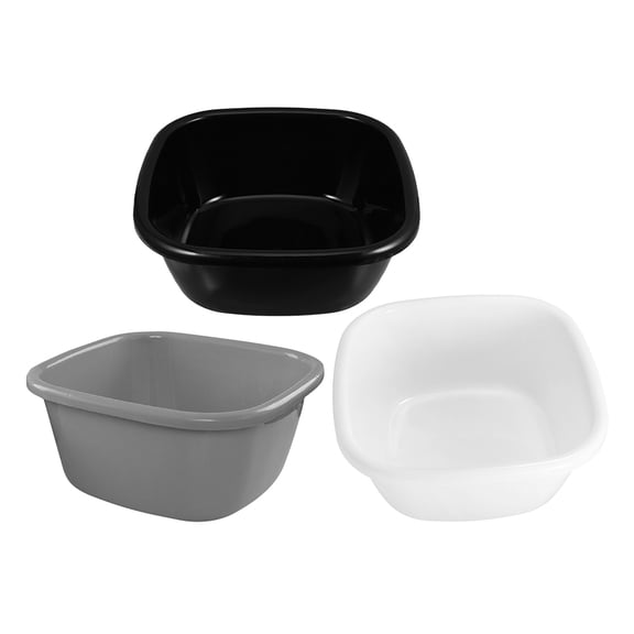 FRCOLOR 3pcs Plastic Foot Bath Tub Soaking Feet Wash Tub Face Wash Basin Dish Wash Tub Bathroom Water Tub Sink Plastic Basin for Laundry