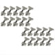 thumbnail image 1 of 20 Piezas Bisagras Hidráulicas para Puerta de Gabinete Amortiguador Amortiguador Suave y Silencioso para Todos los Muebles de Armario de Cocina, 1 of 5
