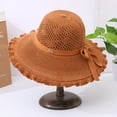thumbnail image 3 of Visland Summer Beach Sun Hats for Women Wide Brim Foldable Floppy Travel Packable UPF Hat, 3 of 6