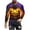 Purple, variant on YOIAVAIOY Mens Halloween Pumpkin T Shirts 3D Graphic Shirts Crew Neck Long Sleeve Hispter Streetwear Tops Loose Fit Casual Blouse Tees Gold M