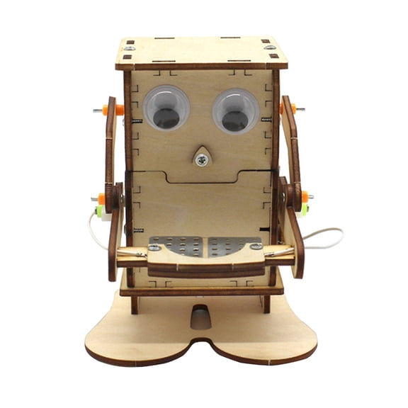 MANNYA Mechanical Model Wood Robot Eat Stem Project For STEM Educational Building Stem Robot