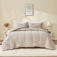 thumbnail image 7 of Bestier Botanical Floral Queen Size Comforter Set | 3-Piece Bed in a Bag | Sorona Plant-Based Fiber Boho Anti-Clumping Duvet with Pillowcases, Bedroom Home Bedding Décor Gift for Her, 7 of 7