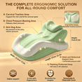 thumbnail image 4 of Memory Foam Intimacy Pillow, 27 Degree Ergonomic Incline Pillow for Multi-Position Support, Prone Reading and Leg Elevation, 4 of 8