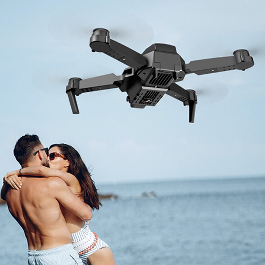 US New RC Drone With 4K HD Dual Camera WiFi FPV Foldable Quadcopter +4 Battery