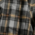 thumbnail image 5 of Button Shirt Checked Shirt for Men Plaid Shirt Cotton Lumberjack Regular Fit Men's Long Sleeve Black XXXXL, 5 of 6