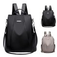 thumbnail image 2 of Lubelski Solid Color Women Large Capacity Anti-theft Oxford Cloth Shoulder Bag Backpack, 2 of 7