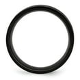 thumbnail image 2 of Auriga Fine Jewelry Stainless Steel Polished Black IP-plated 8 mm Flat Band for Women Size 12, 2 of 6