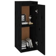 thumbnail image 2 of vidaXL Armoires Murales 2 pcs Noir 30x30x80 cm Pin Massif, 2 of 5