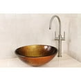 thumbnail image 3 of Fauceture EVSPFH5 Onyx 16-1/2" Diameter Round Glass Vessel Sink, Onyx, 3 of 5