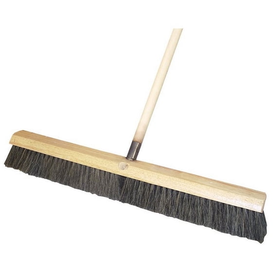 Bon Tool 22-289 Horsehair Sweeper - 24" With 5' Wood Handle