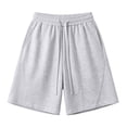 thumbnail image 7 of MYAOYI Men's Soft Fleece Shorts Elastic Waist Drawstring Casual Lounge Gym Shorts, 7 of 7