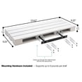 thumbnail image 4 of Sorbus Floating Pallet Shelves - Set of 2 - Rustic Farmhouse Wall Mount Ledge Storage Shelf Organizer - for Home Décor, Living Room, Bathroom, Bedroom, Nursery – 9.25" D x 23.62" W x 1.75" H – Grey, 4 of 5