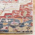 thumbnail image 3 of SAFAVIEH Nirvana Comhgham Geometric Area Rug, Cream/Red, 5' x 7', 3 of 7