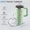 thumbnail image 5 of 40 Oz Avocado Tumbler with Handle and Straw Lid, Insulated Avocado Cups Keeps Drinks Cold & Hot, Stainless Steel Avocado Mugs Fruit Tumbler Cute Avocado Gifts for Women Girls, 5 of 6