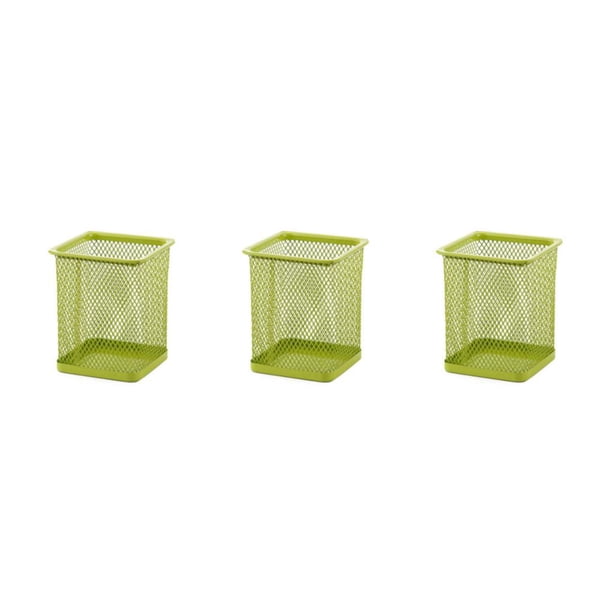 Portalápices de malla metálica Seitruly organizador de papelería escritorio Type4 NO4