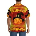 thumbnail image 3 of Kdxio Men'S Hawaiian Shirt For Men Short Sleeve Shirt Halloween Pumpkin Autumn Hat Summer Casual Holiday Beach Button Down T-Shirts, 3 of 5