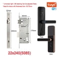 thumbnail image 2 of Door Lock, Tuya Electronic Smart Door Lock With Biometric Finrprint / Smart Card / Password / Key Unlock/ USB Emerncy Char ,Easy to Install, 2 of 7