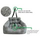 thumbnail image 4 of Asiento de coche para perros con correa de seguridad, asientos elevadores para perros o gatos pequeños/medianos, cómoda cama universal para perros para coche y hogar, 4 of 8