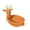 as shown#04, variant on Woven Storage Basket, Home Decor, Synthetic Rattan Animal Shaped Storage Bin Tabletop Turkey Silhouette Container for Living Room Pantry Snacks Dried Fruit